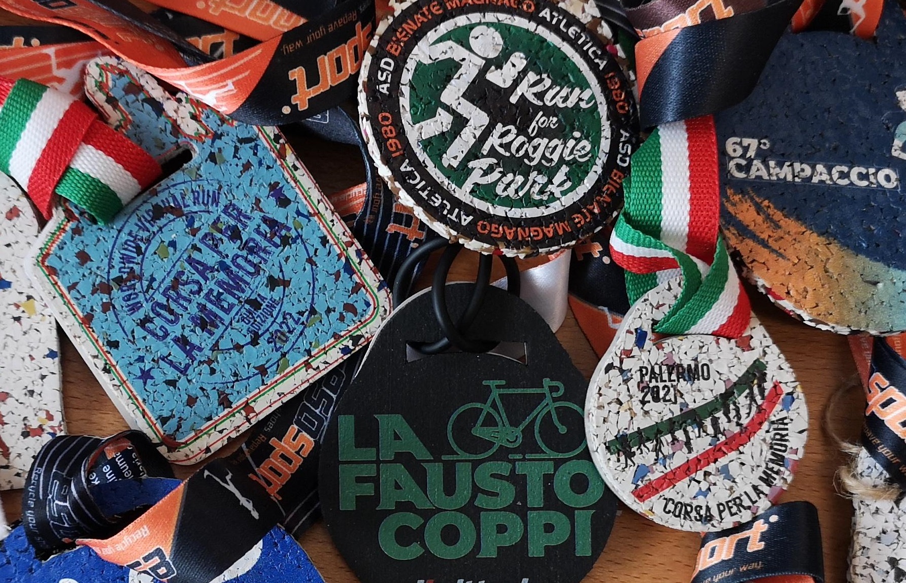 medals and keychains mix small