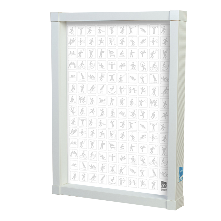 medal in frame backboard sports