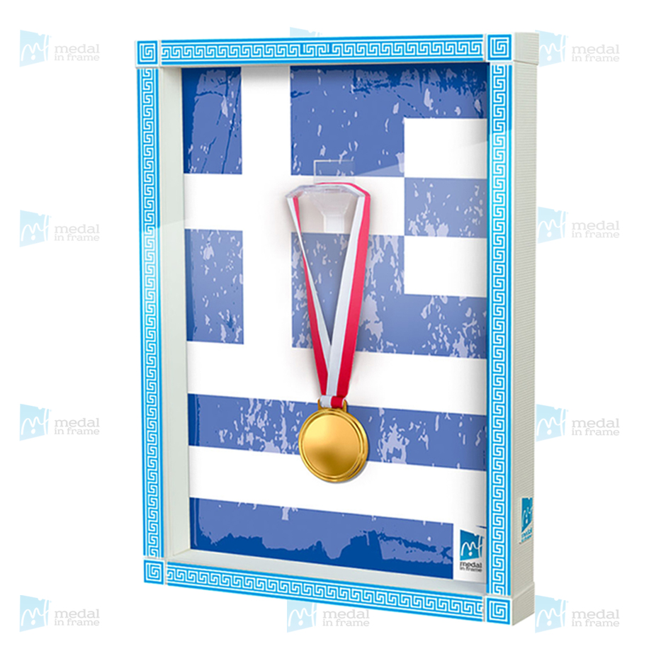 medalinframe greek pattern
